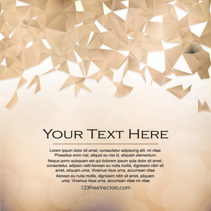 Brown Polygon Background Template