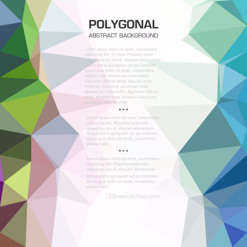 Polygonal Colorful Background Clip Art