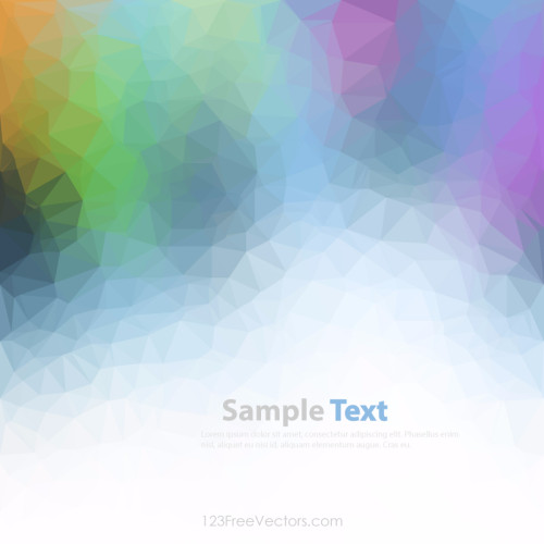 Colorful Geometric Polygon Background Clip Art