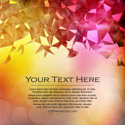 Dark Color Triangle Polygonal Background Template