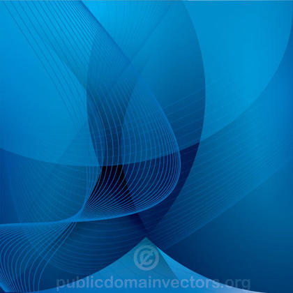 Abstract Blue background with Flowing Lines Vector Image
