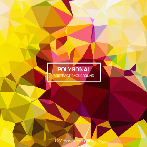 Colorful Abstract Polygonal Triangular Background Clip Art Image