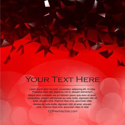 Red Black Polygon Background Template