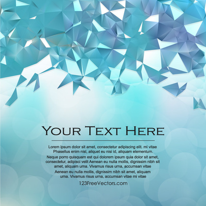 Abstract Turquoise Polygonal Background Design