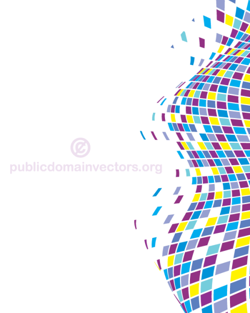 Abstract Wavy Tiles Vector Background Free