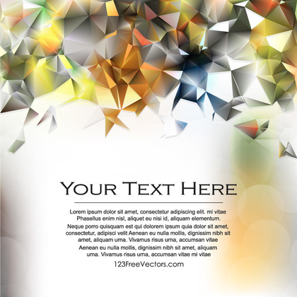 Abstract Triangle Polygonal Background Template