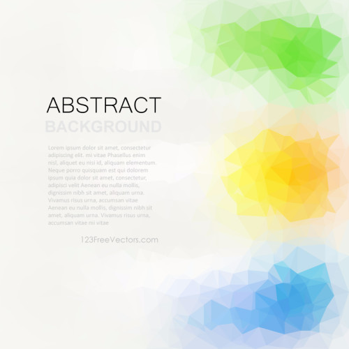 Light Color Abstract Low Poly Background Clip Art