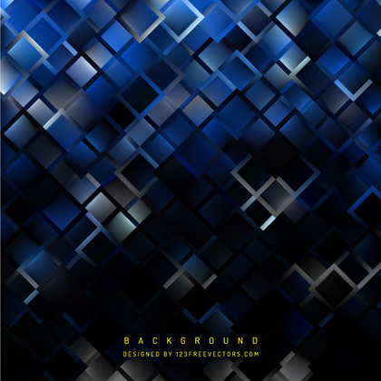 Blue Black Square Background Pattern