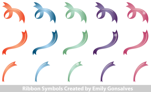 Free Vector Ribbon Symbols