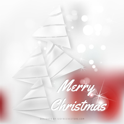 White Christmas Tree Background Image