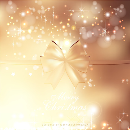 Light Brown Christmas Bow Background Graphics
