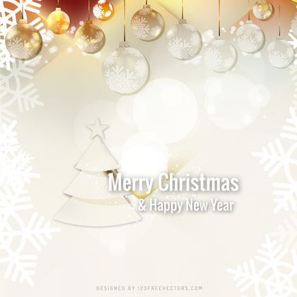 Light Color Christmas Ornament Background Design