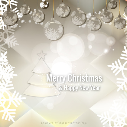 Light Color Christmas Ornament Background Image