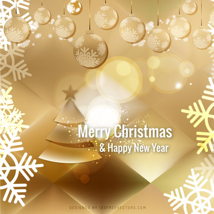 Gold Christmas Ornament Background