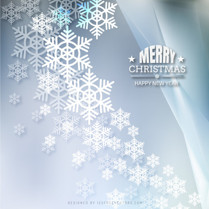 Light Blue Christmas Snowflakes Background