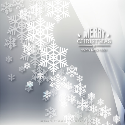 Light Gray Christmas Snowflakes Background Graphics