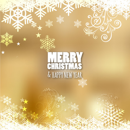 Merry Christmas Gold Background