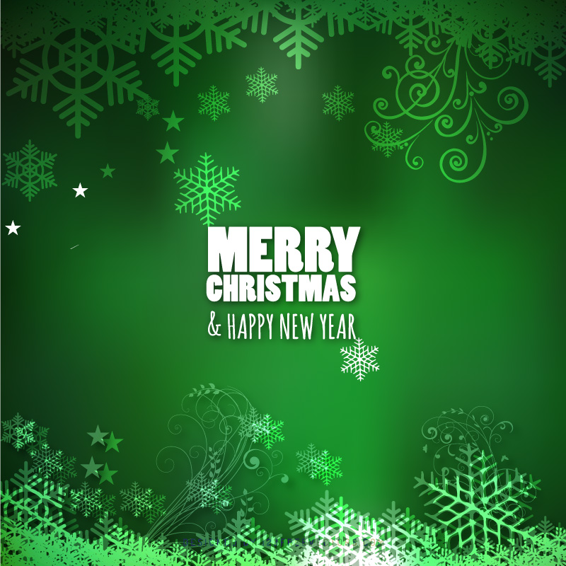 Green Christmas Background Image