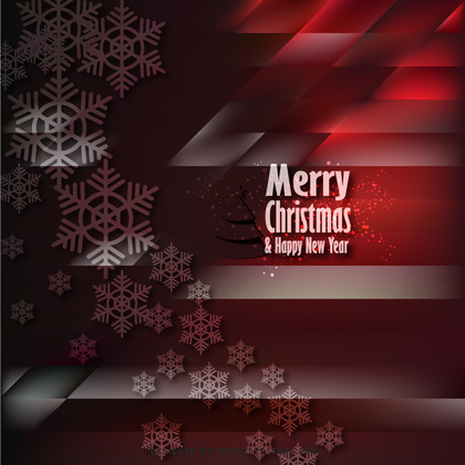 Merry Christmas and Happy New Year Red Black Background