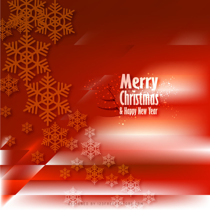 Red Christmas Snowflakes Background Image