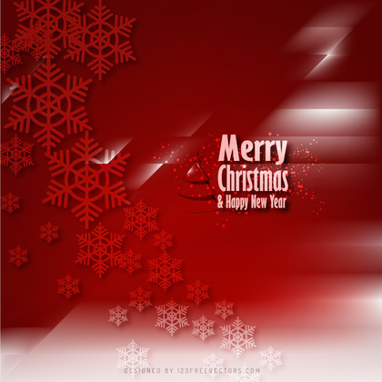 Red Christmas Snowflakes Background Graphics
