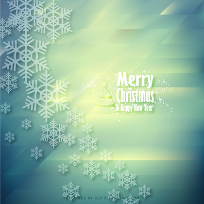 Merry Christmas Snowflake Background Design
