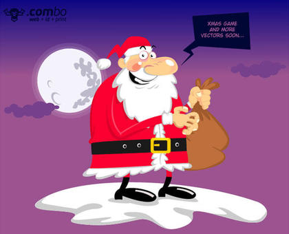 Cartoon Santa Claus Vector Free