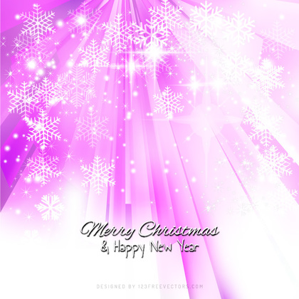 Light Purple Sparkles Christmas Snowflake Background