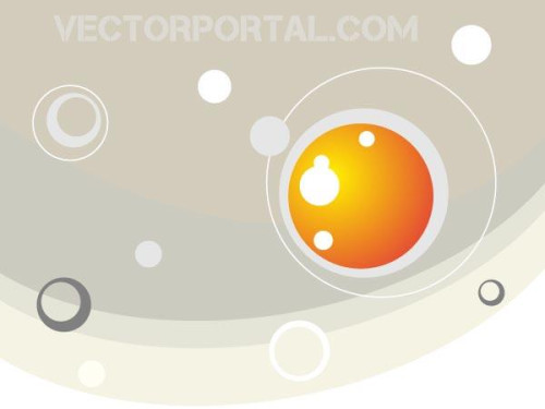 Vector Abstract Background Design with Pastel Colors and Bubbles
