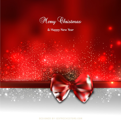 Red Christmas Greeting Card Background