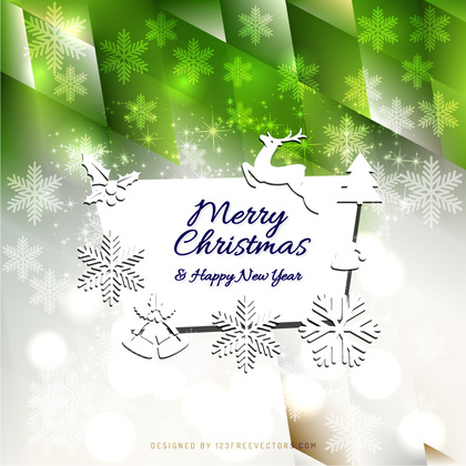 Merry Christmas and Happy New Year Card Graphics