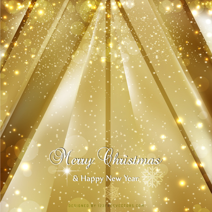 Christmas Sparkles Gold Background Image