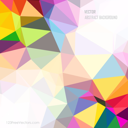 Low Poly Colorful Rainbow Background Graphics