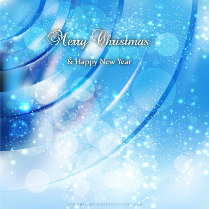 Light Blue Sparkles Christmas Background Graphics