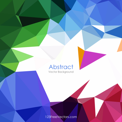 Colorful Rainbow Abstract Polygonal Background Illustrator