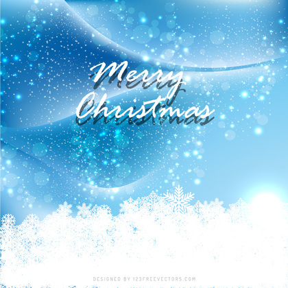 Blue Christmas Background Image