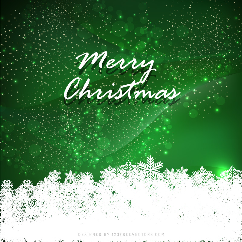 Green Elegant Christmas Background
