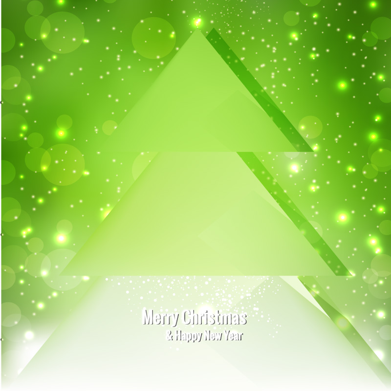 Green Christmas Tree Background