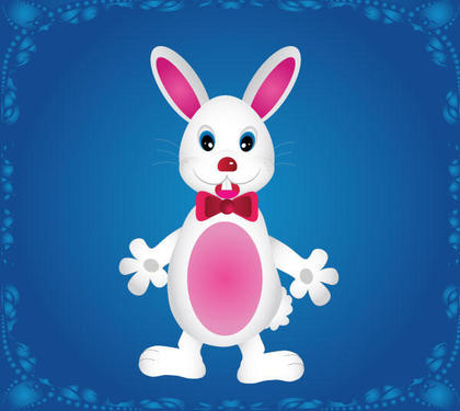 Cute Cartoon Bunny Rabbit Free Vector Image