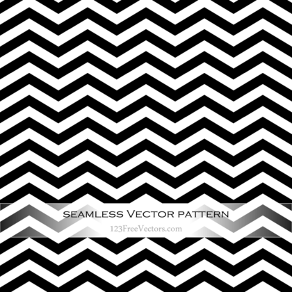 Black and White Zigzag Pattern Vector