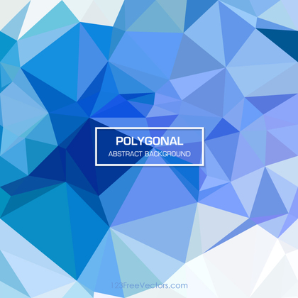 Blue Polygonal Background Template