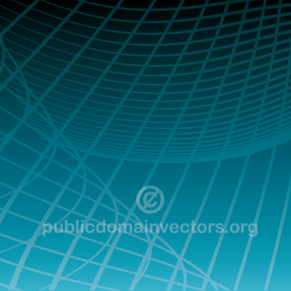 Abstract Vector Blue Background with Flowing Lines