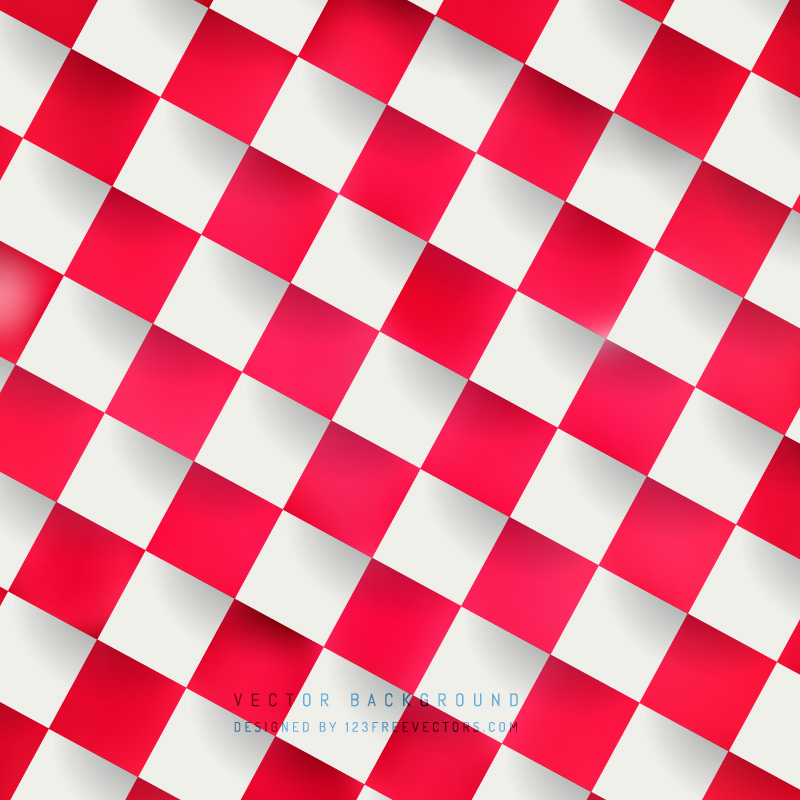 Red Checkerboard Pattern Background Illustrator