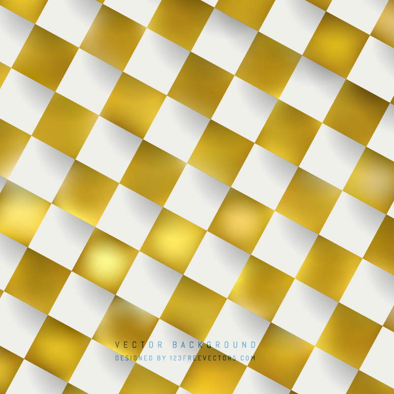 Yellow Checkerboard Background