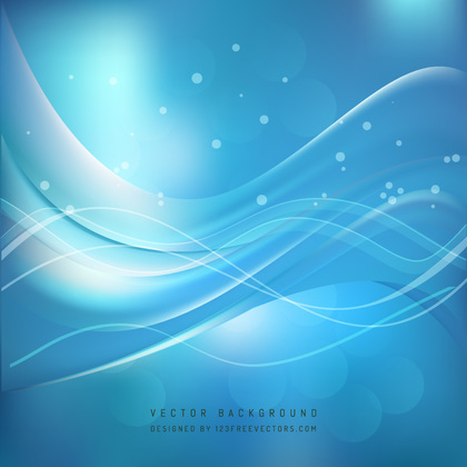 Blue Wave Background Template