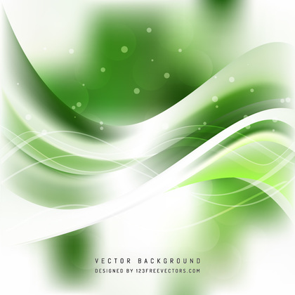 White Green Wave Background Image