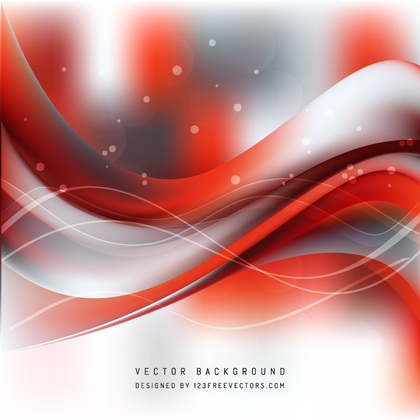 Red White Wave Background Design