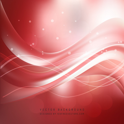 Red Wave Background Template