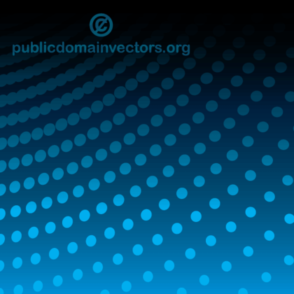 Vector Abstract Blue Background Illustration with Halftone Dots Pattern