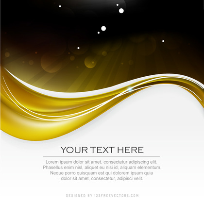 Black Gold Background Design Template